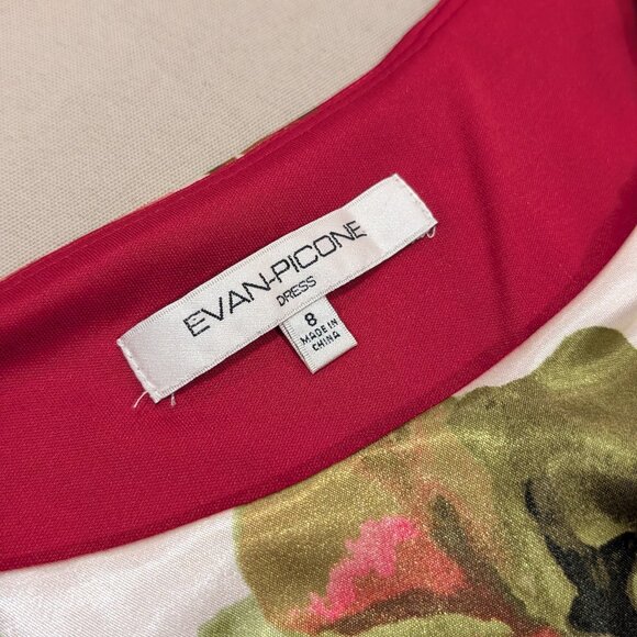 Evan Picone Knee-Length Wedding Guest Dress - Women's sz 8 - Picture 4 of 6